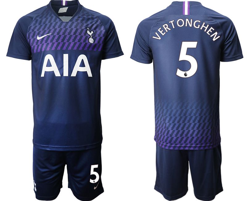 Men 2019-2020 club Tottenham Hotspur away #5 blue Soccer Jerseys->tottenham jersey->Soccer Club Jersey